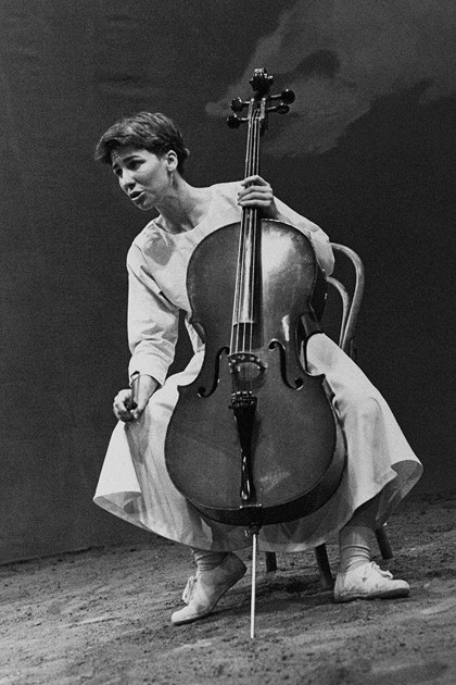 Production still for "The Serpent's Fall". Sarah Cathcart. Photographer: Jeff Busby