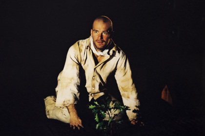 Production still for "The Frail Man". James Brennan as Gristlefuck. Photographer: Unknown