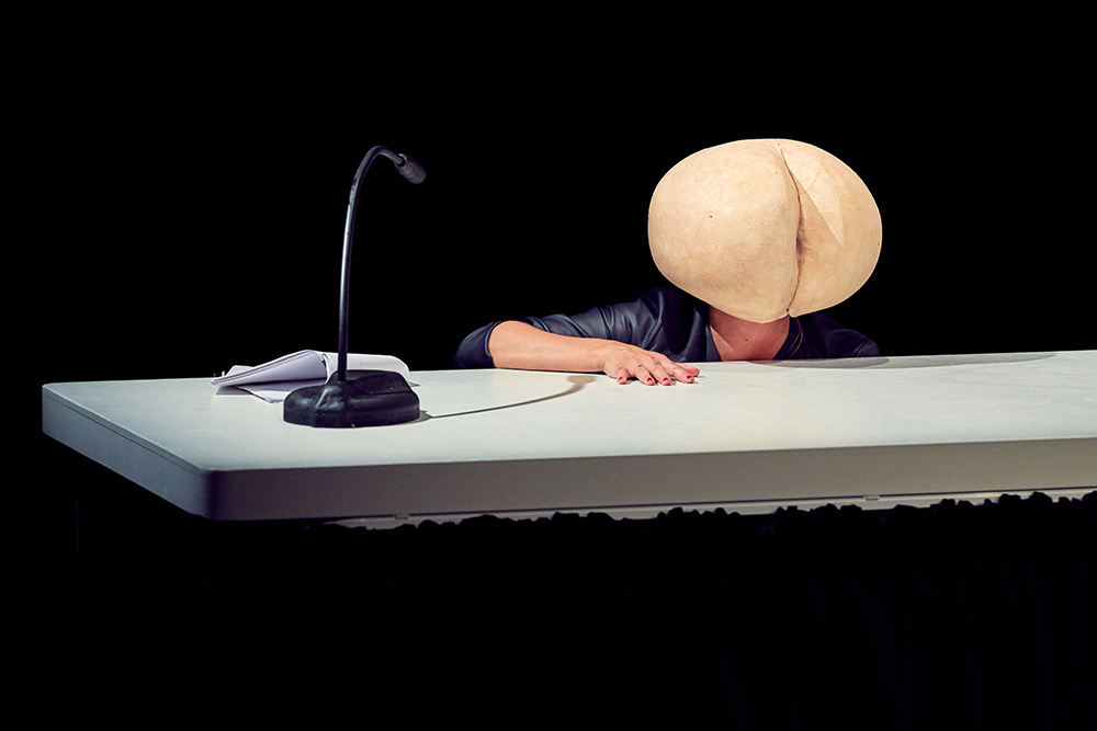 Production still for "Wild Bore". Adrienne Truscott. Photographer: Tim Grey