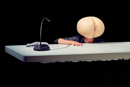 Production still for "Wild Bore". Adrienne Truscott. Photographer: Tim Grey