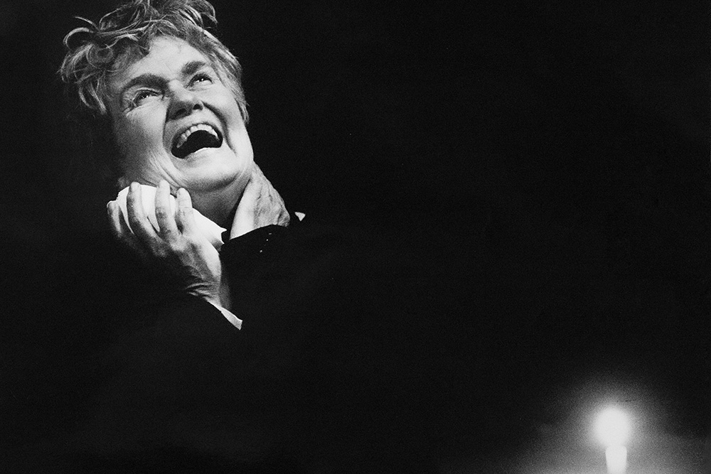 Production still for "All Souls". Beverley Dunn as Phillipa. Photographer: Jeff Busby