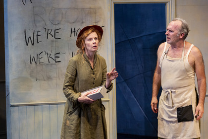 Production still for "Cloudstreet". L-R: Alison Whyte, Greg Stone. Photographer: Pia Johnson