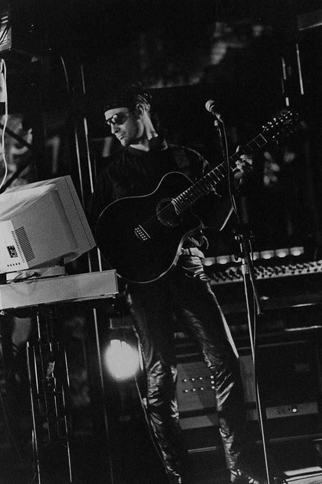 Production still for "Riff Raff: the Re-mix". Musician and musical director Richard Zatorski. Photographer: Jeff Busby