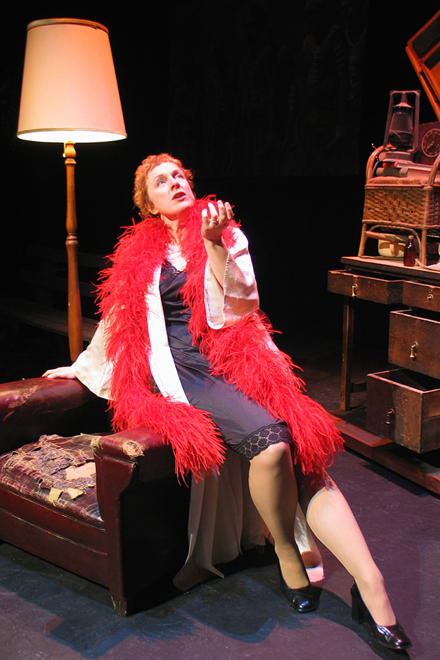 Publicity still for the 2004 tour of "Ruby Moon". Heather Bolton. Photographer: Chris Howard