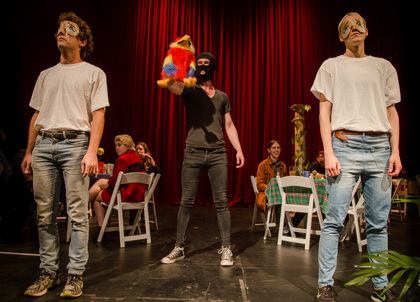 Production still for "A Singular Phenomenon". Photographer: Bryony Jackson