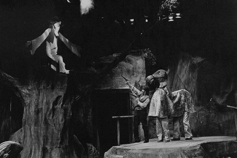 Production still for "The Oath of Bad Brown Bill". James Harkness. Photographer: Jeff Busby