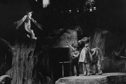 Production still for "The Oath of Bad Brown Bill". James Harkness. Photographer: Jeff Busby