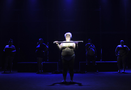 Production still for "Nothing to Lose". Anastasia Zaravinos (centre). Photographer: Heidrun Löhr