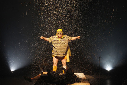 Production still for "Super Discount". Mark Deans. Photographer: Jeff Busby