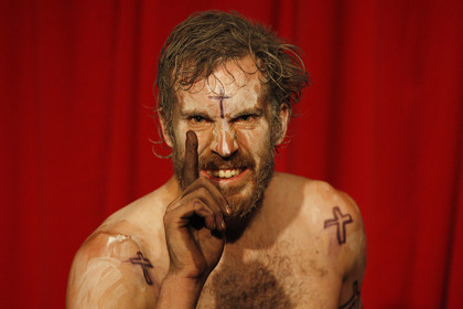 Production still for "Avast/Avast II". Thomas Wright. Photographer: Jeff Busby