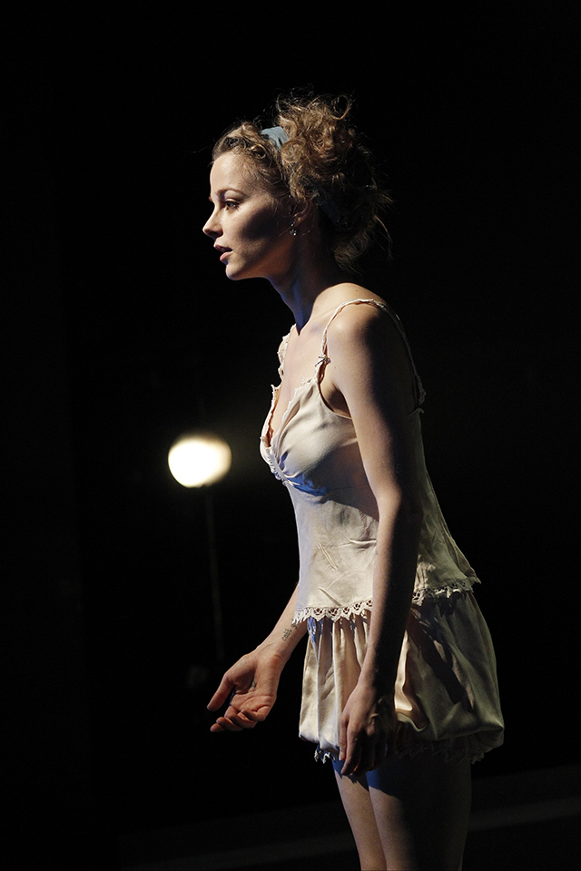 Production still for "The Story of Mary Maclane By Herself". Bojana Novakovic. Photographer: Jeff Busby