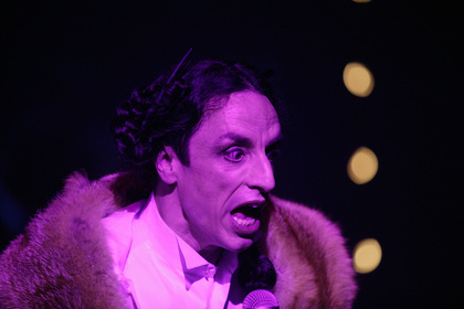 Production shot for "Boulevard Delirium". Paul Capsis. Photographer: Lisa Tomasetti