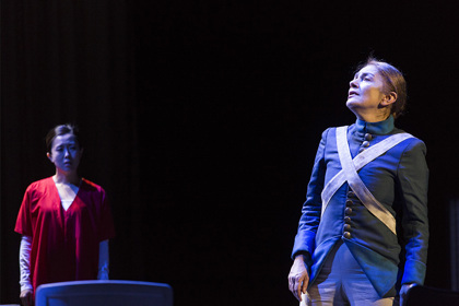 Production still for "I Am a Miracle". L-R: Hana Lee Crisp, Melita Jurisic. Photographer: Pia Johnson