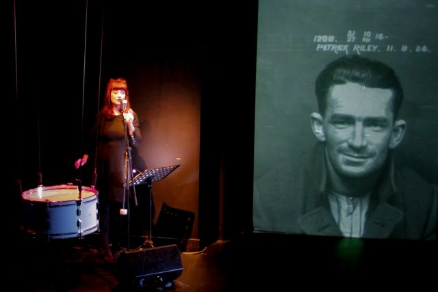 Production still for "City of Shadows". L-R: Rachael Dease. Photographer Sarah Walker