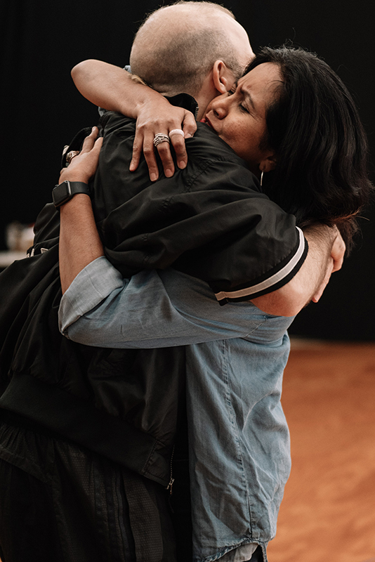 This is Living Rehearsal (2023) In Photo: Marcus McKenzie, Michelle Perera. Photographer: Phoebe Powell