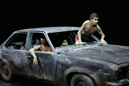 Production still for "Kin". Photographer: Jeff Busby