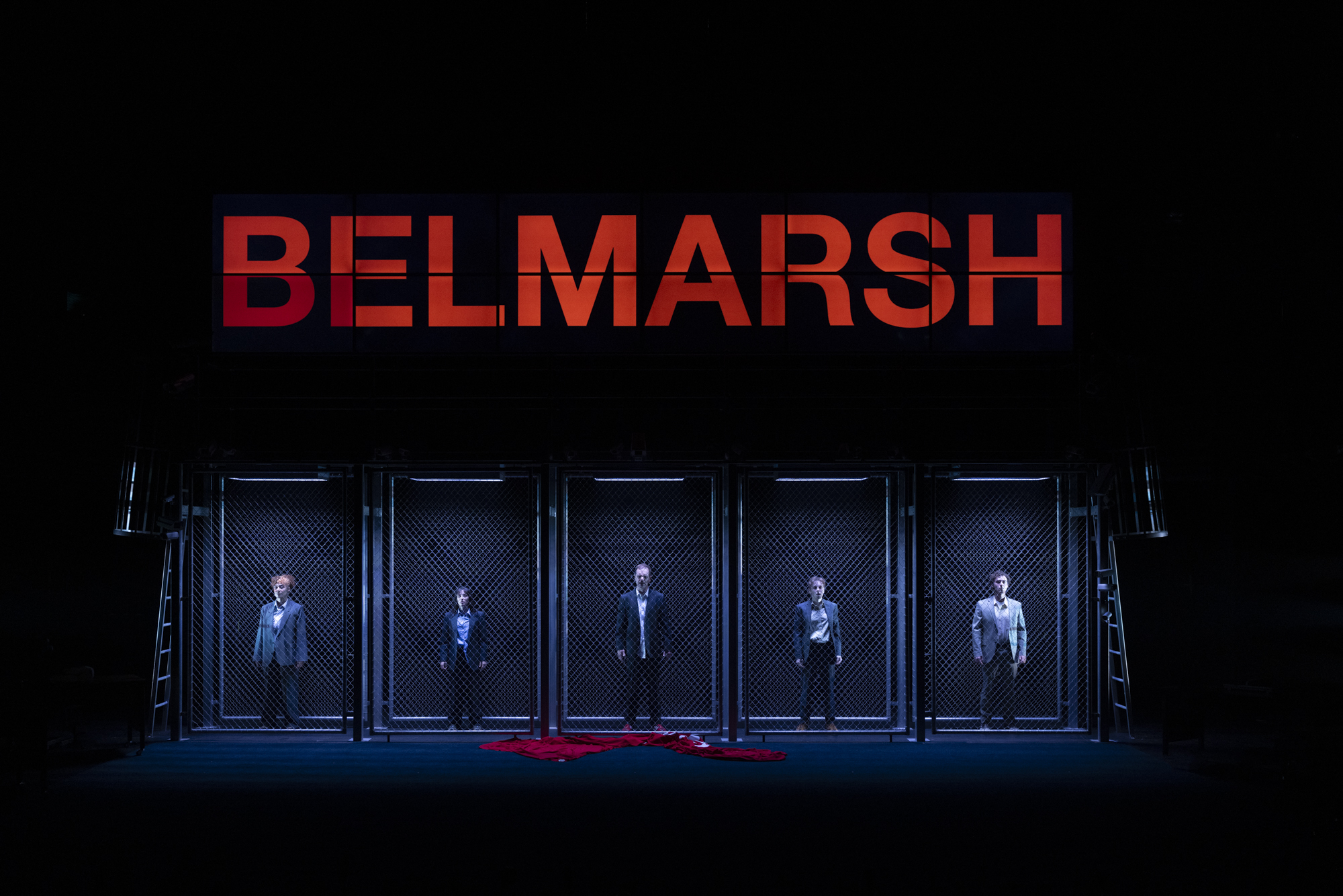 Production photography from TRUTH (2025). Photographer: Pia Johnson. In photograph: Cast of TRUTH.