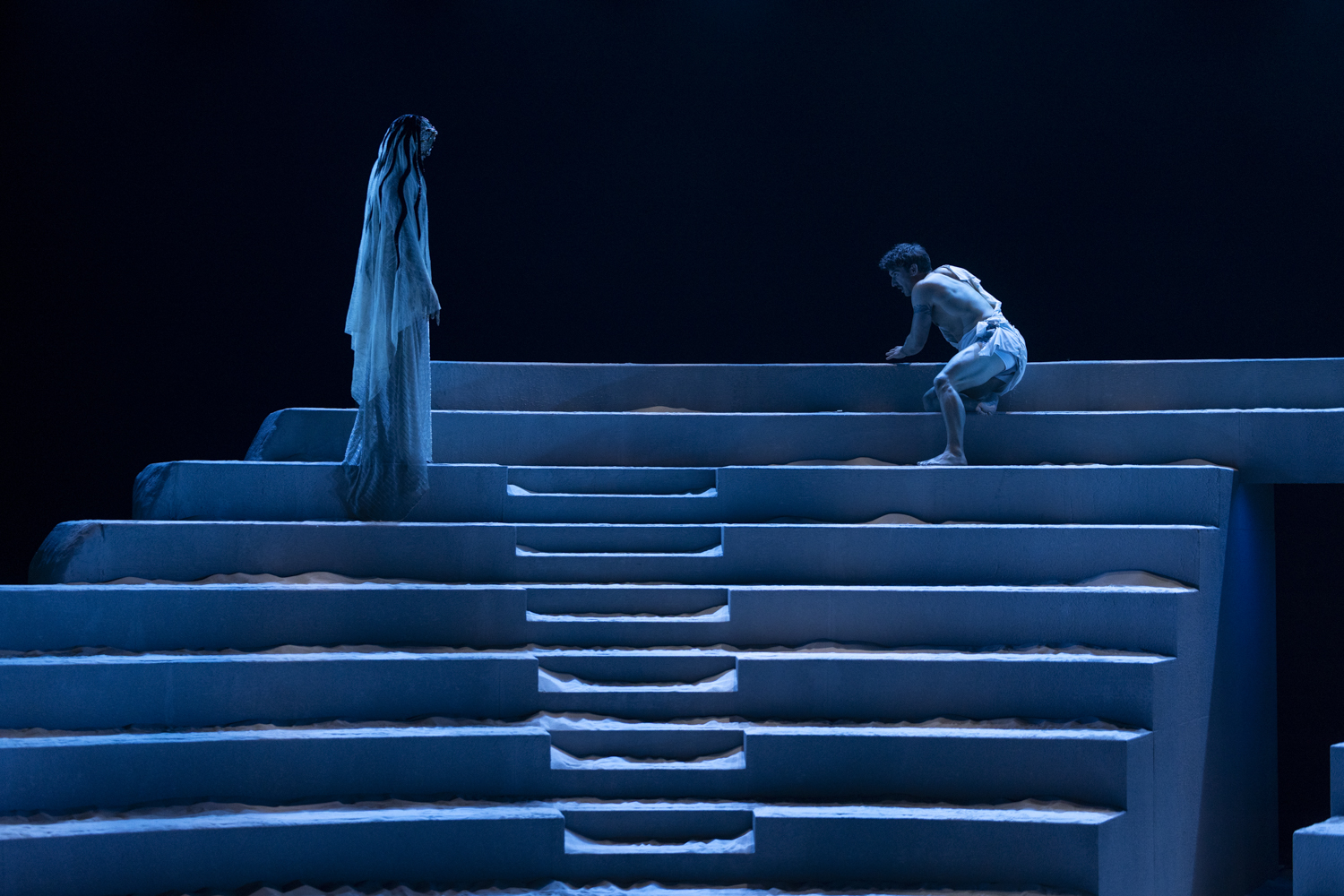 Production photography from TROY (2025) / Photographer: Pia Johnson / Featuring: Lyndon Watts & Danny Ball