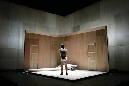 Production still for "The Trial". Ewen Leslie. Photographer: Jeff Busby