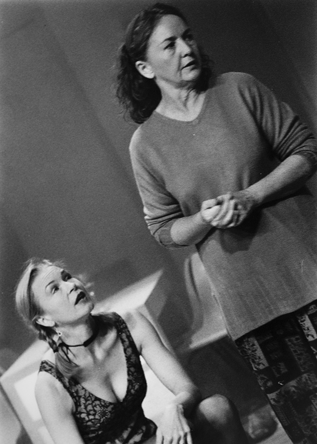 Production still for "Elegy". L-R: Margaret Mills as Melanie, Sue Jones as Susan. Photographer: Jeff Busby