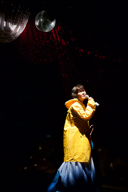 Production still for "Schmaltz". Deborah Grace Loh. Photographer: JB Knibbs