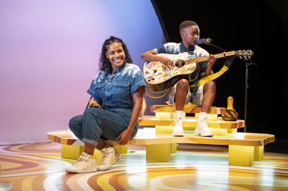 Production still for the 2024 Season of 'The Hate Race'. Zahra Newman, Kuda Mapeza. Photographer: Tiffany Garvie