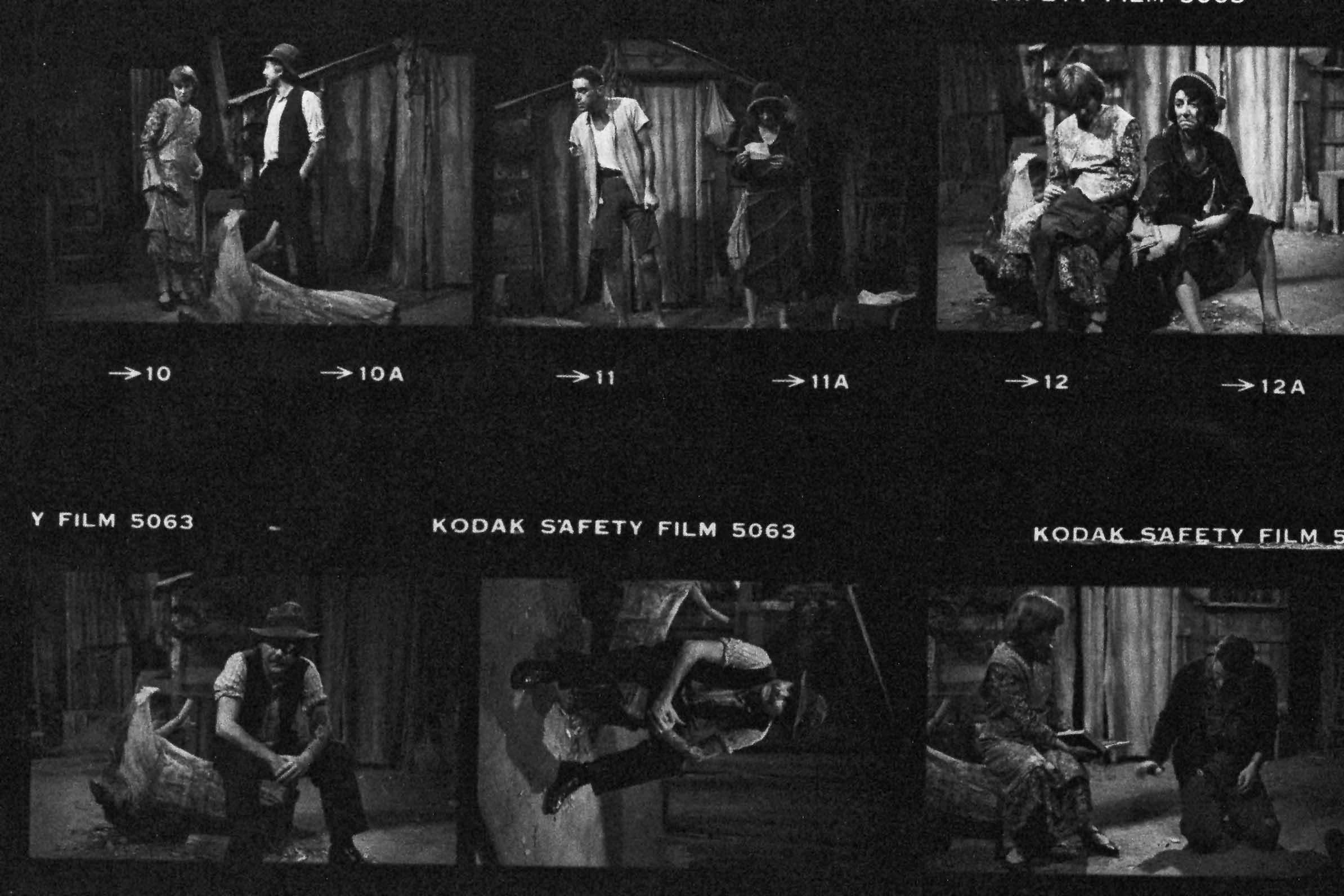 Part of contact sheet from photo shoot for "Bleedin' Butterflies". L-R: (from top) Cathrine Lynch as Christine, David Kendall as Leo, Mark Minchinton as Jimmy and Monica Maughan as May. Photographer: Jeff Busby