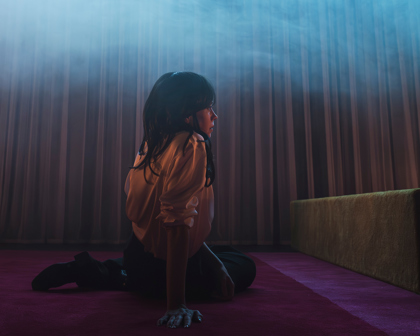 Production photo for Apologia. Photographer: Gregory Lorenzutti. In photo: Nicola Gunn.