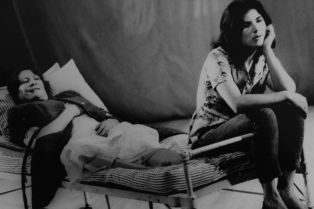 Production still for "Cloudstreet". L-R: Kris McQuade, Claire Jones. Photographer: Unknown