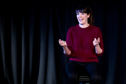 Production still from previous production of "Fleabag". Maddie Rice. Photographer: Richard Davenport