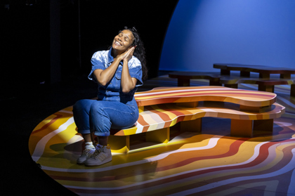 Production still for the 2024 Season of 'The Hate Race'. Zahra Newman. Photographer: Tiffany Garvie