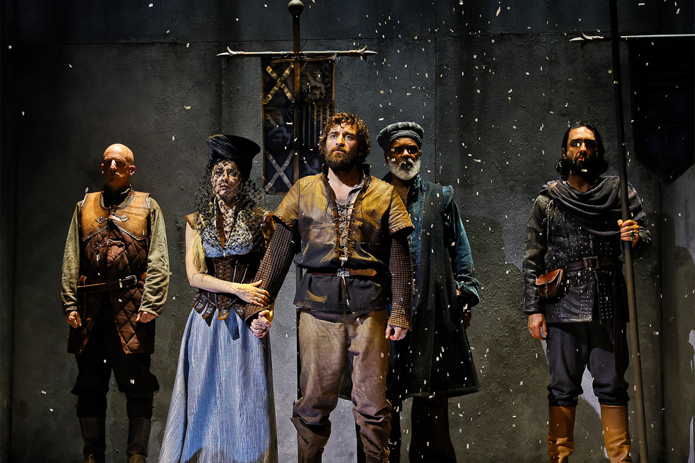 Photographer: Jeff Busby. In photo: David Woods, Bojana Novakovic. Johnny Carr, Tony Briggs and Khisraw Jones-Shukoor.