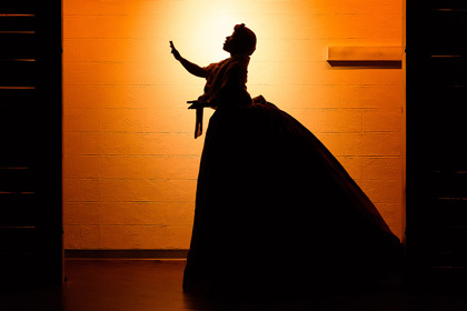 Production still for previous season of "Underground Railroad Game". Jennifer Kidwell. Photographer: Ben Arons