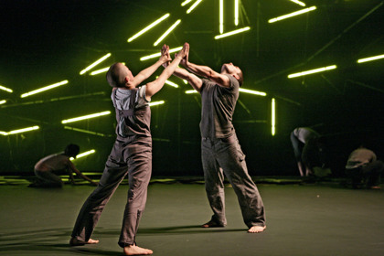 Production still from previous production of "Structure and Sadness". Photographer: Jeff Busby