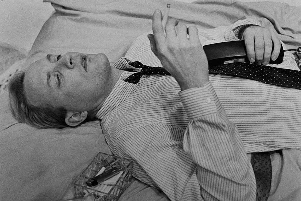 Production still for "Blue Window". John O'May. Photographer: David B. Simmonds