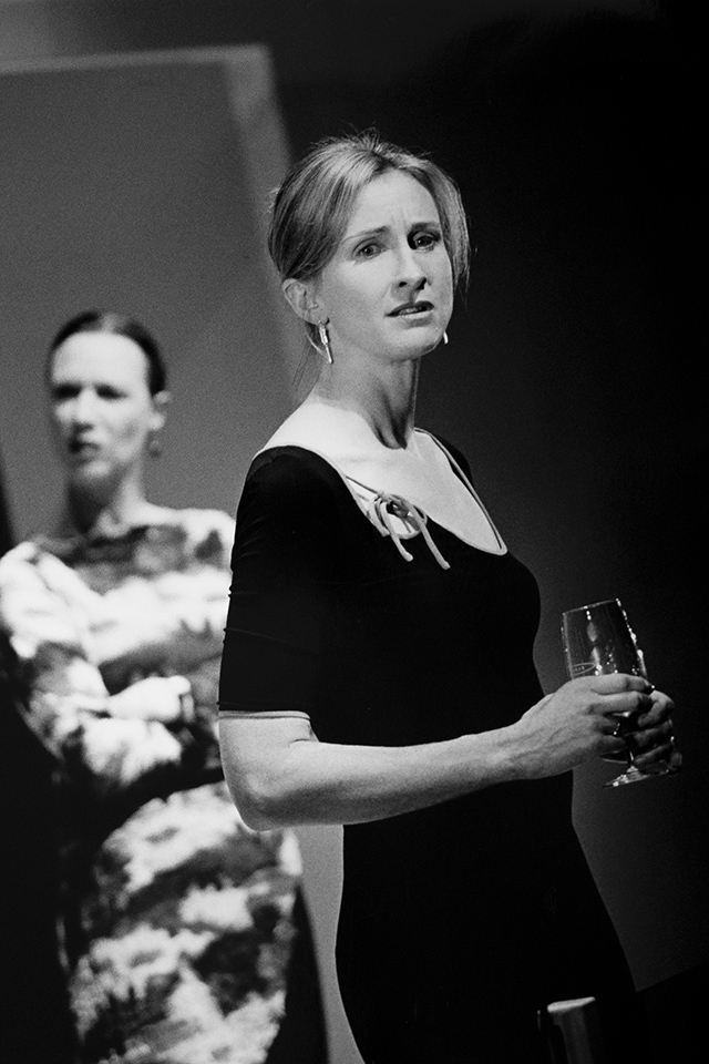 Production still for "Rapture". L-R: Belinda McClory as Jane, Natasha Herbert as Eve. Photographer: Jeff Busby