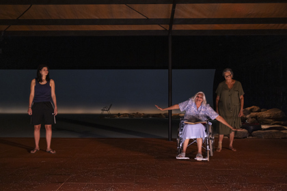 Production photography by Pia Johnson / Featuring: Tahlee Fereday, Trisha Morton-Thomas & Rachael Maza.