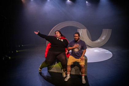 Production still for the 2023 Season of 'Atlantis'. In photo: Chanella Macri, John Marc Desengano. Photographer: Tamarah Scott