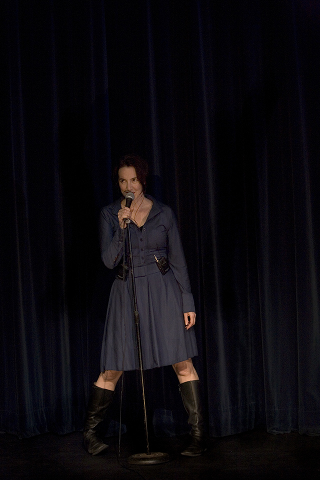 Production still for "Pin Drop". Tamara Saulwick. Photographer: Ponch Hawkes