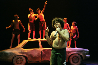 Production still for "Kin". Photographer: Jeff Busby