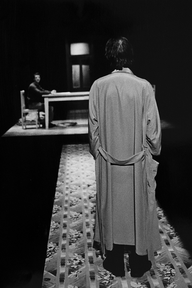 Production still for "Half and Half". L-R: Dan Spielman as Ned, Robert Menzies as Luke. Photographer: Jeff Busby