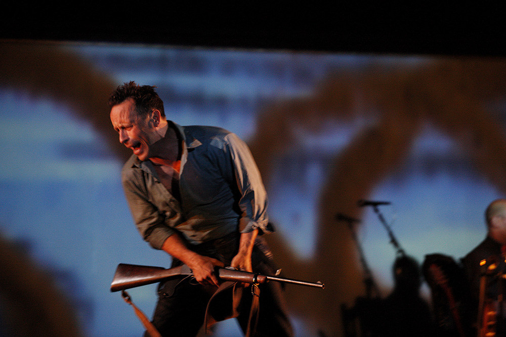 Production still for "One Night the Moon". Mark Seymour. Photographer: Jeff Busby