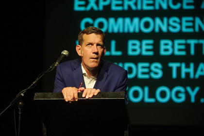 Production still for "I Can't Even...". Rhys Muldoon. Photographer: Sarah Walker