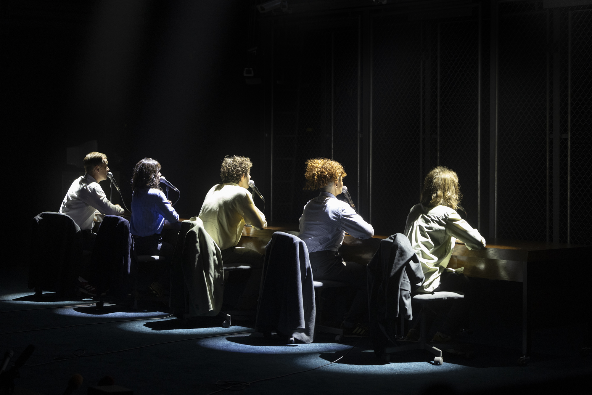 Production photography from TRUTH (2025). Photographer: Pia Johnson. In photograph: Cast of TRUTH.