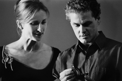 Production still for "Rapture". L-R: Natasha Herbert as Eve, Paul English as Dan. Photographer: Jeff Busby