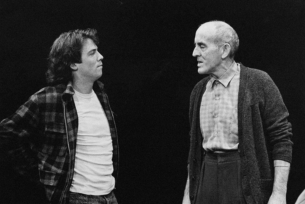 Production still for "The Secret House". L-R: Andrew Spence (aka Ezra Bix), Cliff Ellen. Photographer: Jeff Busby