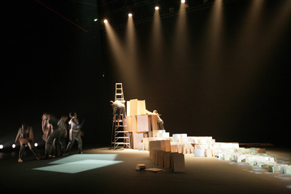 Production still from previous production of "Structure and Sadness". Photographer: Jeff Busby