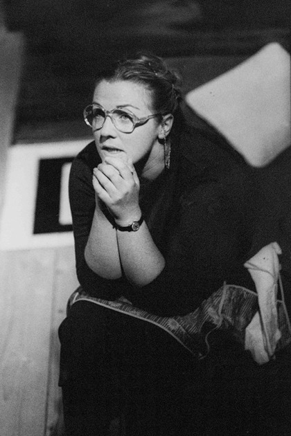 Production still for "I Sent a Letter to My Love". Caroline Gillmer as Amy Evans. Photographer: Jeff Busby