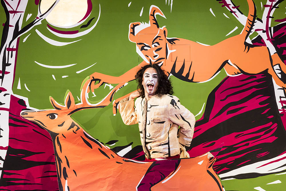 Production still for "Black Rider: The Casting of the Magic Bullets". Paul Capsis. Photographer: Pia Johnson