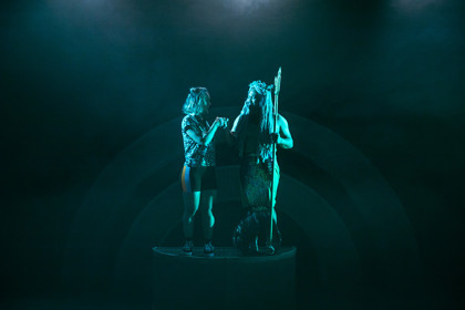 Production still for the 2023 Season of 'Atlantis'. In photo: Kira Samu, John Marc Desengano. Photographer: Tamarah Scott